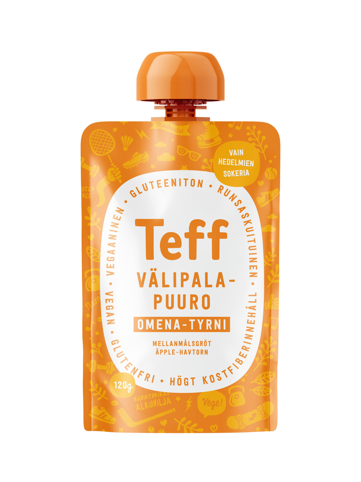 Teff Life Omena-Tyrni Välipalapuuro-Teff Life-Hyvinvoinnin Tavaratalo
