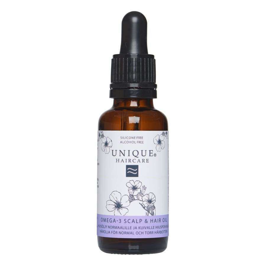 Unique Omega-3 Hiusöljy-Unique Haircare-Hyvinvoinnin Tavaratalo