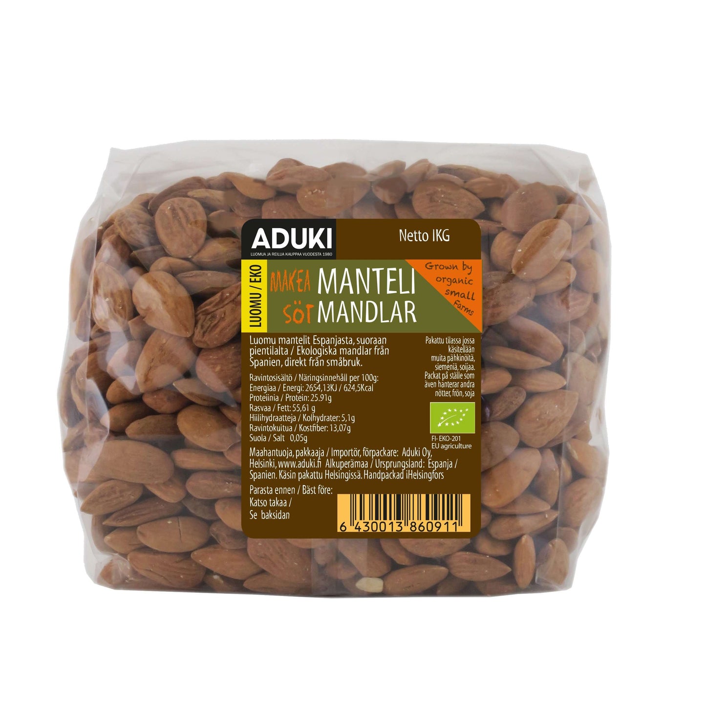 Aduki Luomu Manteli-Aduki-Hyvinvoinnin Tavaratalo