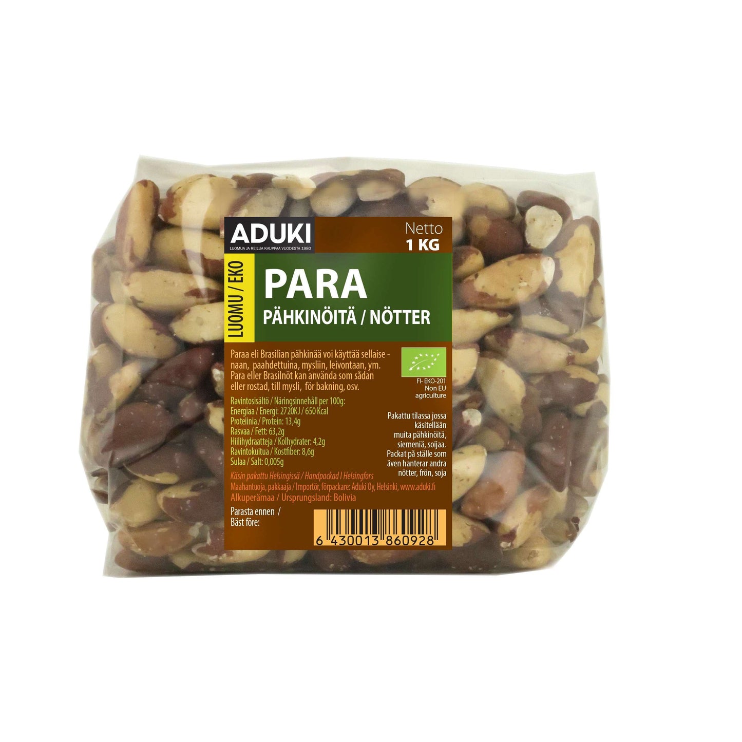 Aduki Luomu Parapähkinä 1 kg-Aduki-Hyvinvoinnin Tavaratalo