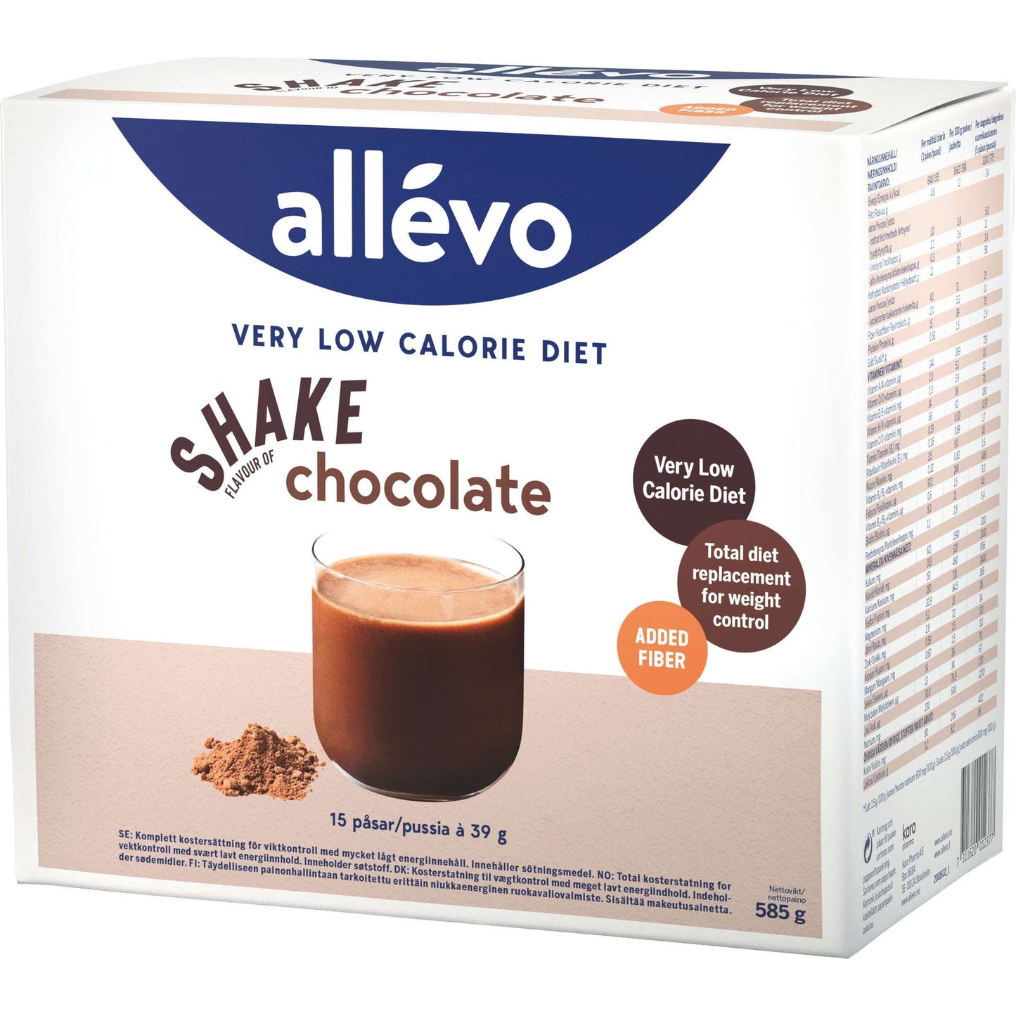 Allevo VLCD Shake Suklaa-Allévo-Hyvinvoinnin Tavaratalo