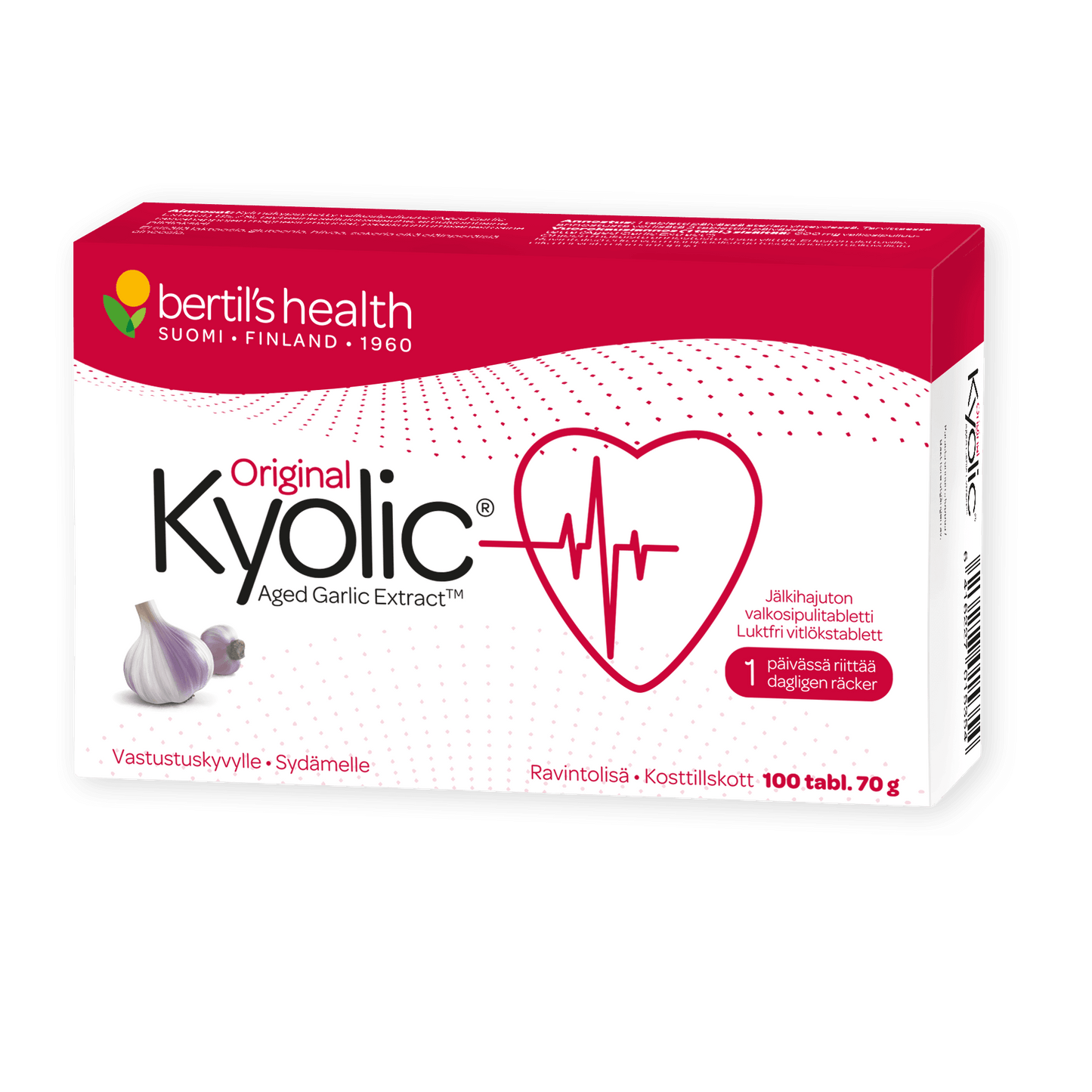 Kyolic Original Valkosipulitabletti-Bertil's Health-Hyvinvoinnin Tavaratalo