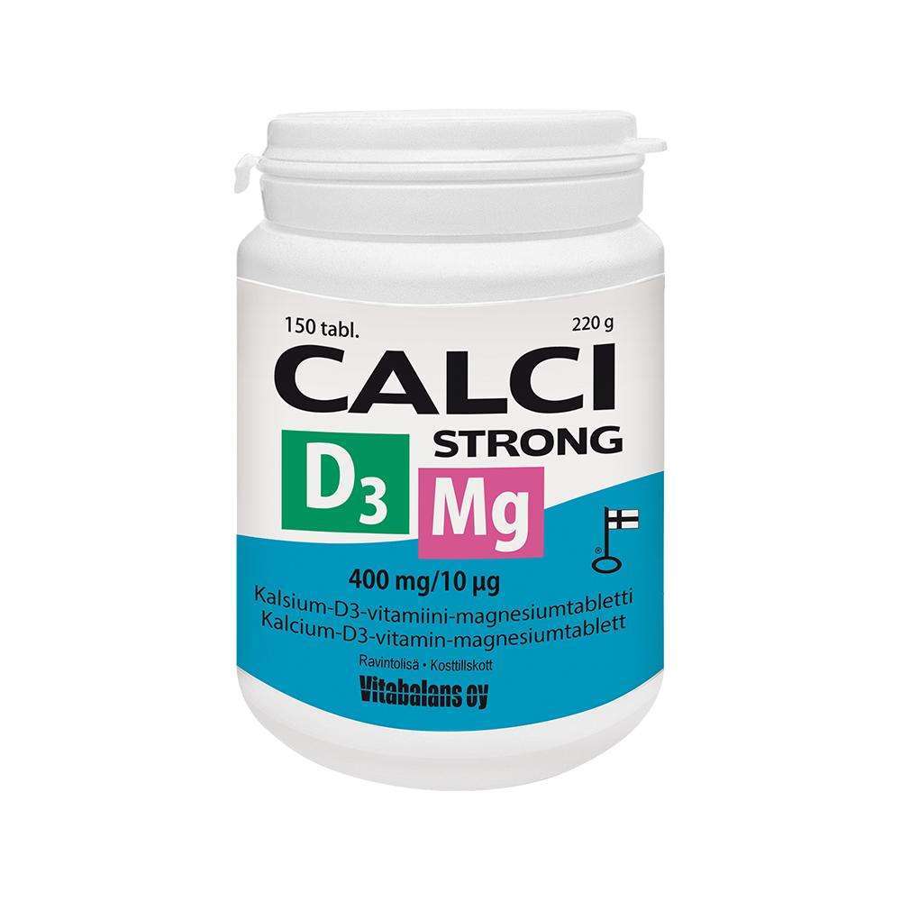 Calci Strong + Mg + D3-Vitabalans-Hyvinvoinnin Tavaratalo