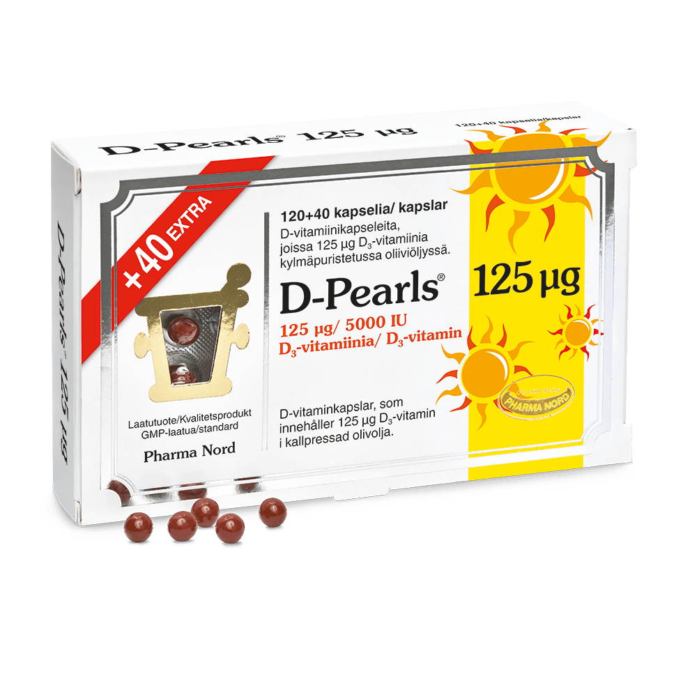 D-Pearls 125 mikrog-Pharma Nord-Hyvinvoinnin Tavaratalo
