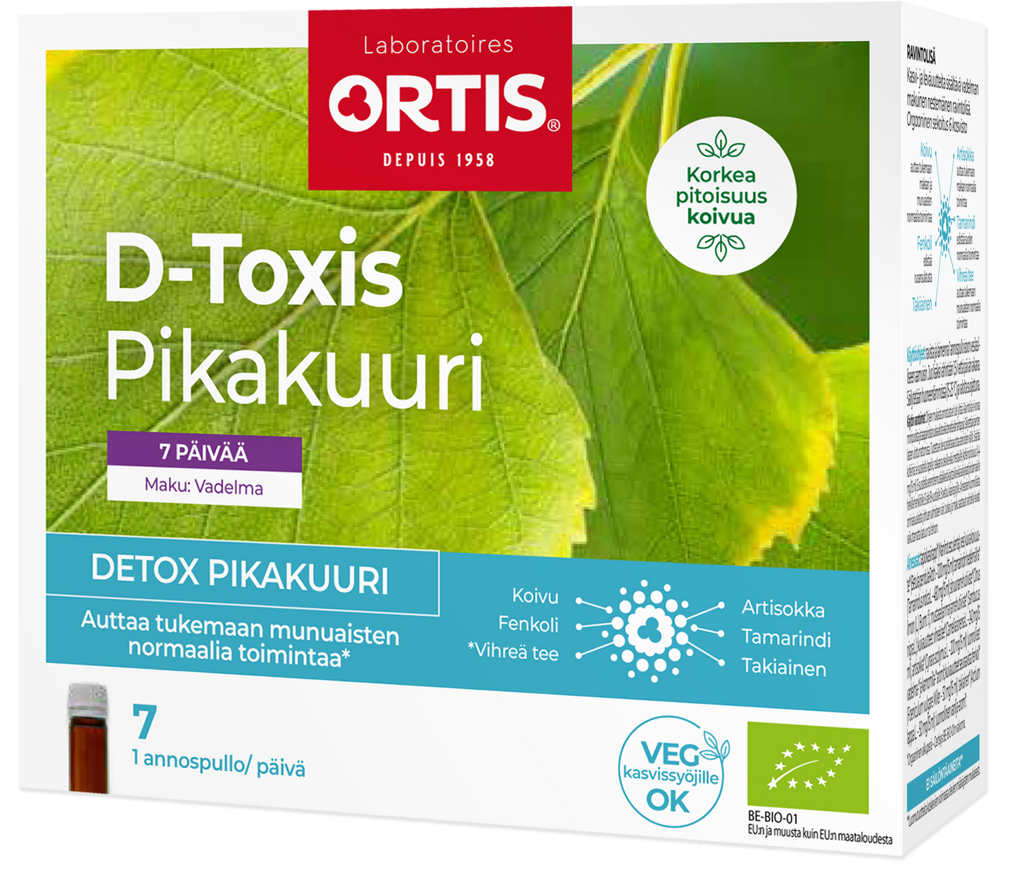 D-Toxis Detox Pikakuuri Vadelma-D-Toxis-Hyvinvoinnin Tavaratalo