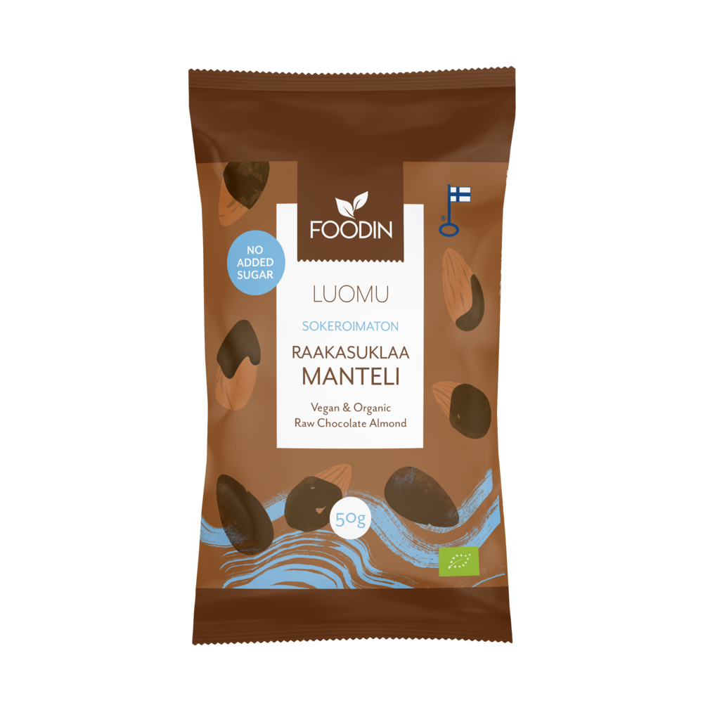 Foodin Luomu Sokeroimaton Raakasuklaamanteli-Foodin-Hyvinvoinnin Tavaratalo
