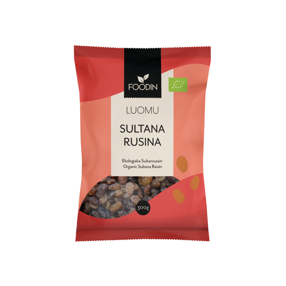 Foodin Luomu Sultanarusina-Foodin-Hyvinvoinnin Tavaratalo