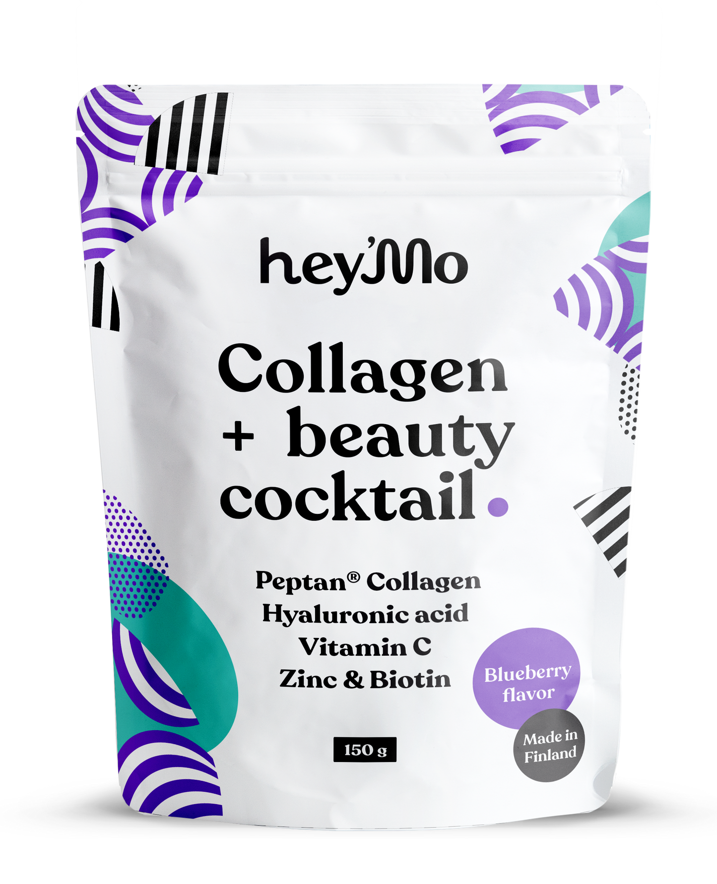 hey'Mo Collagen + Beauty Cocktail Blueberry-heyMo-Hyvinvoinnin Tavaratalo