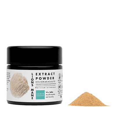 KÄÄPÄ Mushrooms Luomu Lion's Mane jauhe-KÄÄPÄ Mushrooms-Hyvinvoinnin Tavaratalo