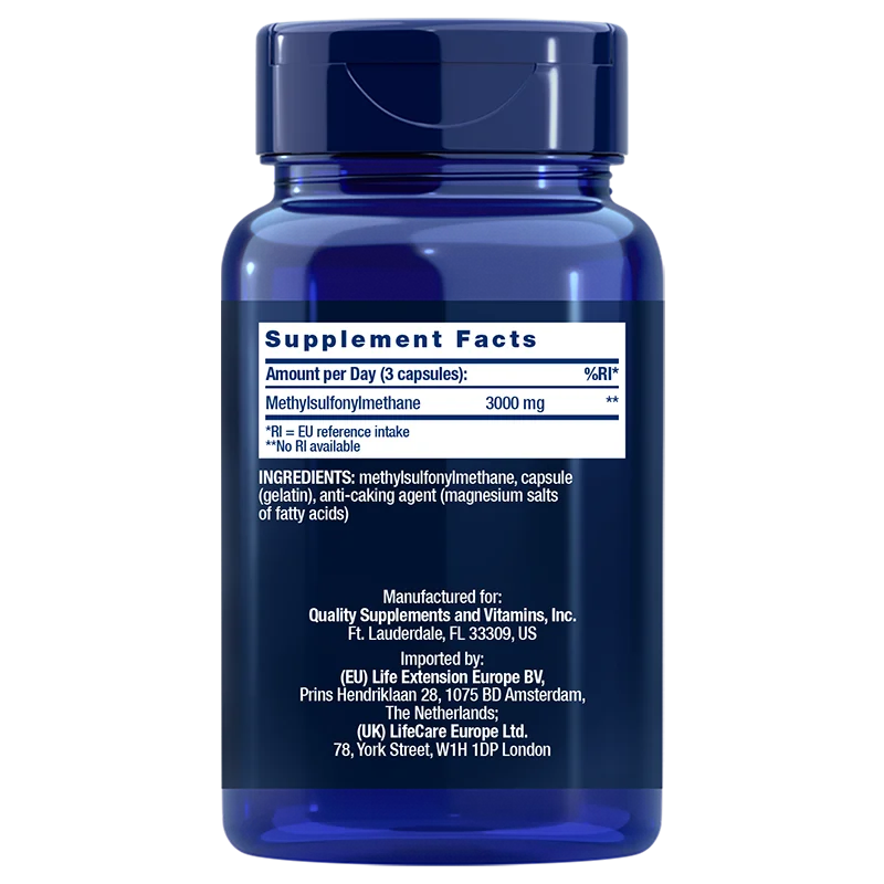 Life Extension MSM-Life Extension-Hyvinvoinnin Tavaratalo