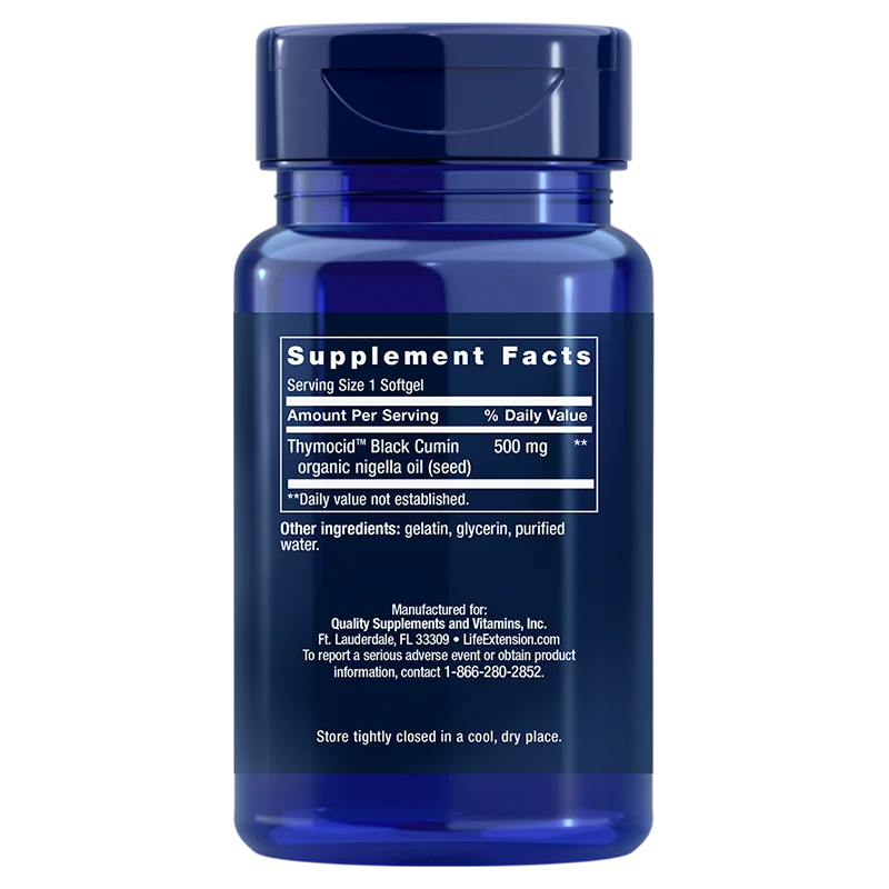 Life Extension Black Cumin Seed Oil-Life Extension-Hyvinvoinnin Tavaratalo