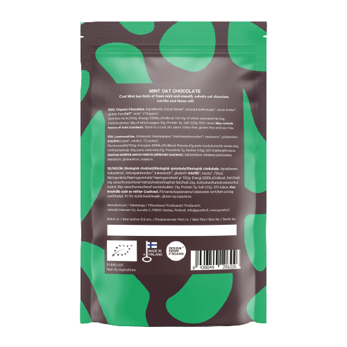 Goodio Luomu Kaurasuklaa Minttu-Goodio-Hyvinvoinnin Tavaratalo