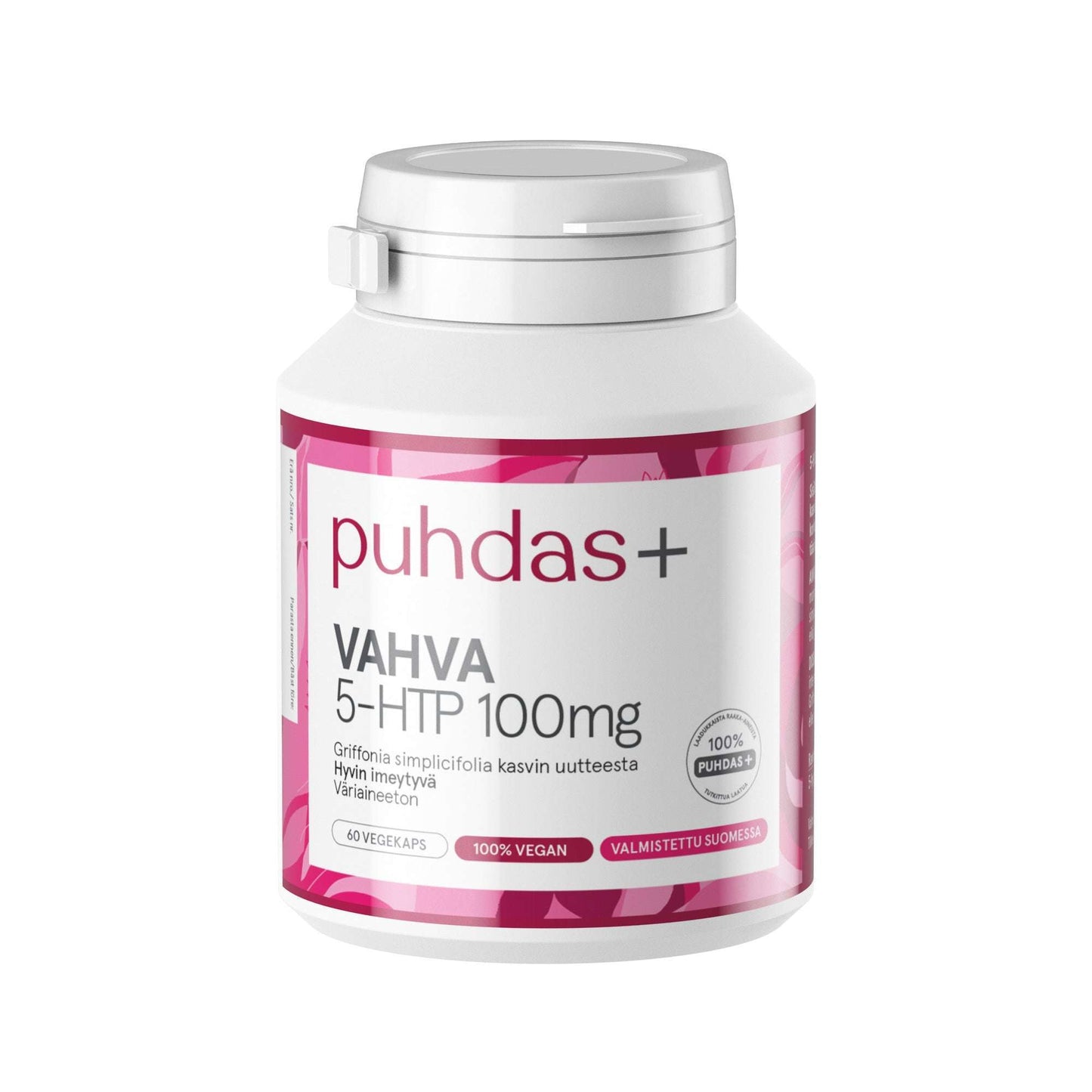 Puhdas+ 5-HTP 100 mg-Puhdas+-Hyvinvoinnin Tavaratalo