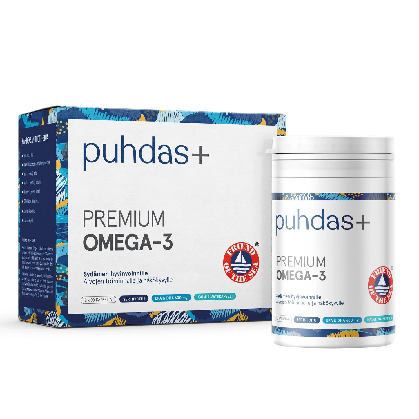 Puhdas+ Premium Omega-3 -kapselit-Puhdas+-Hyvinvoinnin Tavaratalo