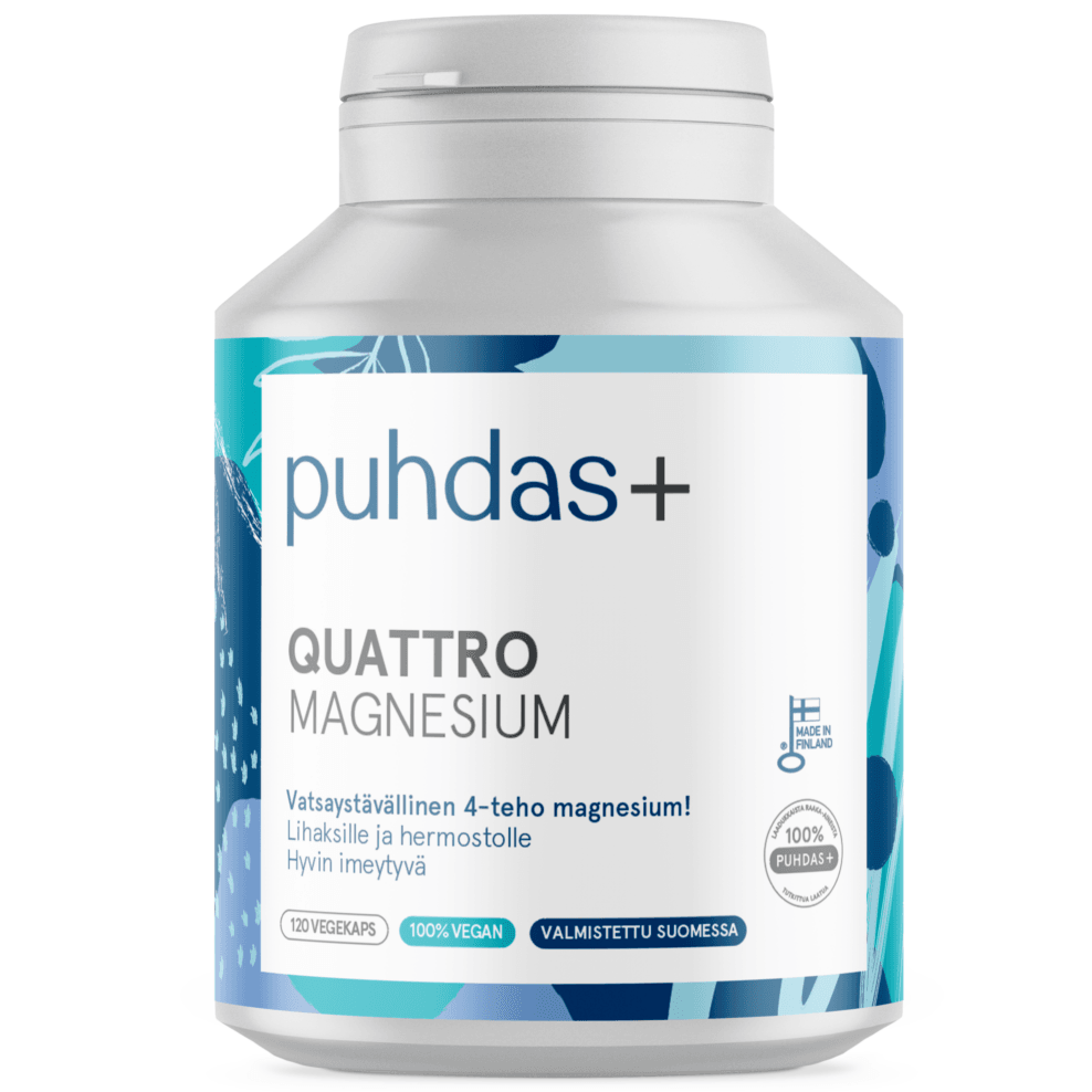 Puhdas+ Quattro Magnesium-Puhdas+-Hyvinvoinnin Tavaratalo