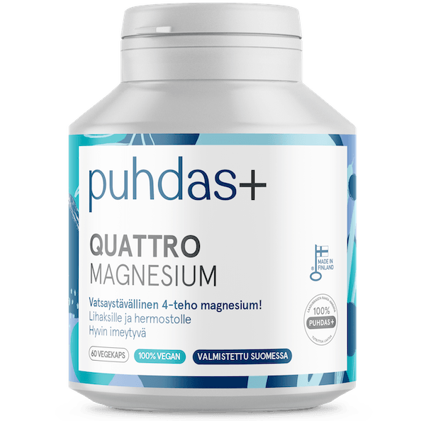 Puhdas+ Quattro Magnesium-Puhdas+-Hyvinvoinnin Tavaratalo