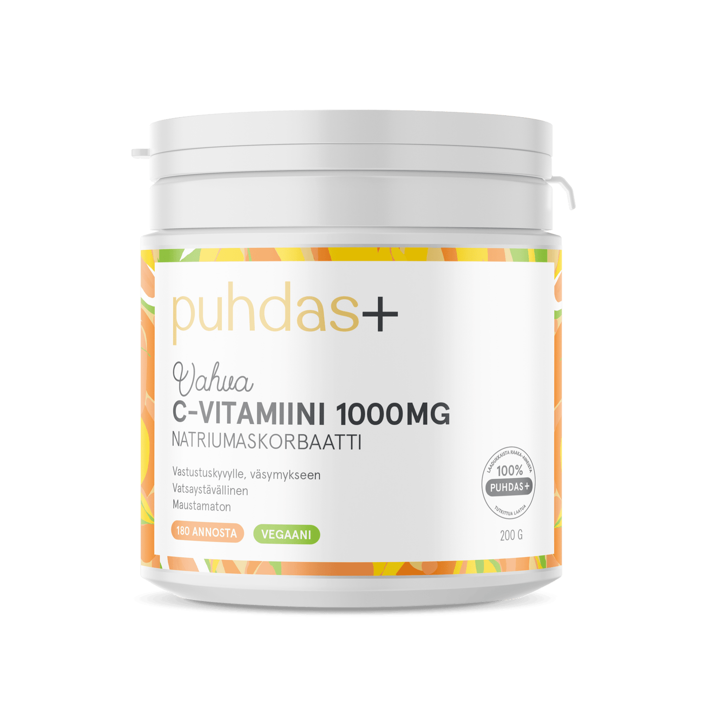 Puhdas+ C-vitamiinijauhe 1000 mg-Puhdas+-Hyvinvoinnin Tavaratalo