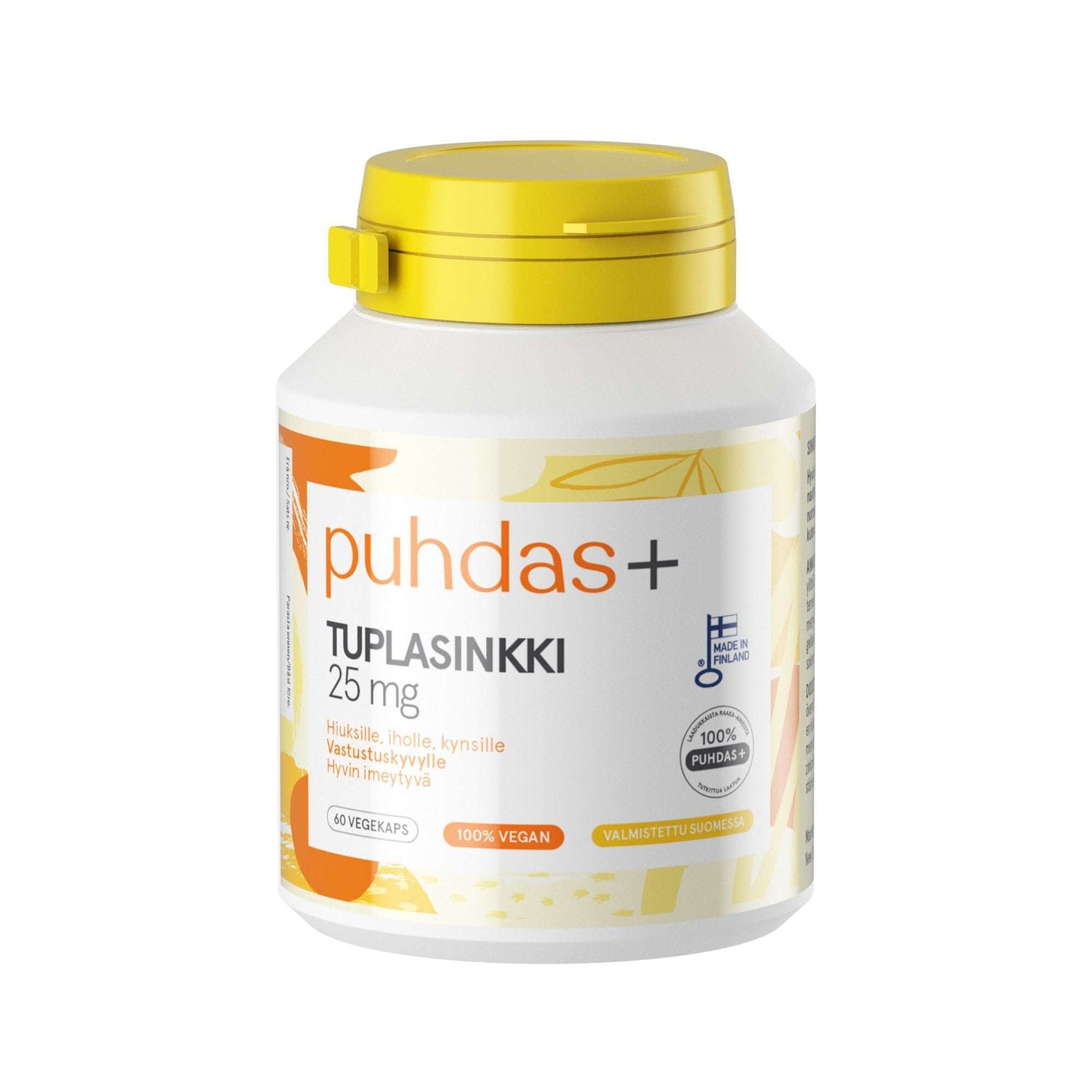 Puhdas+ Tuplasinkki 25 mg-Puhdas+-Hyvinvoinnin Tavaratalo