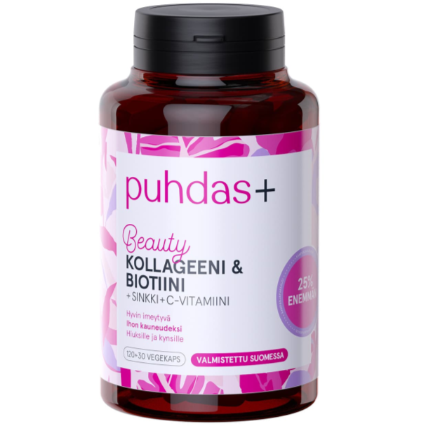 Puhdas+ Beauty Kollageeni & Biotiini-Puhdas+-Hyvinvoinnin Tavaratalo