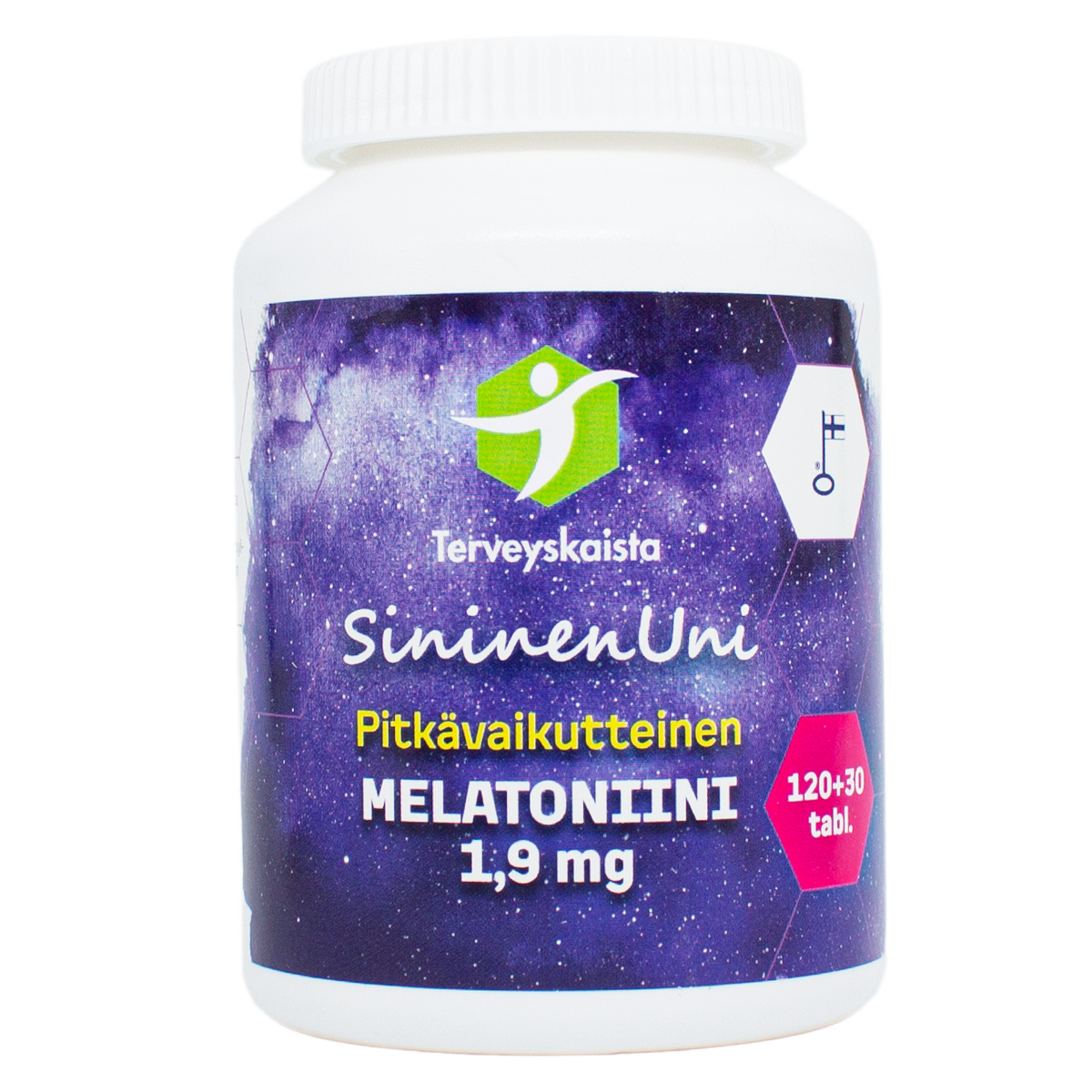 Terveyskaista SininenUni Pitkävaikutteinen Melatoniini 1,9 mg-Terveyskaista-Hyvinvoinnin Tavaratalo