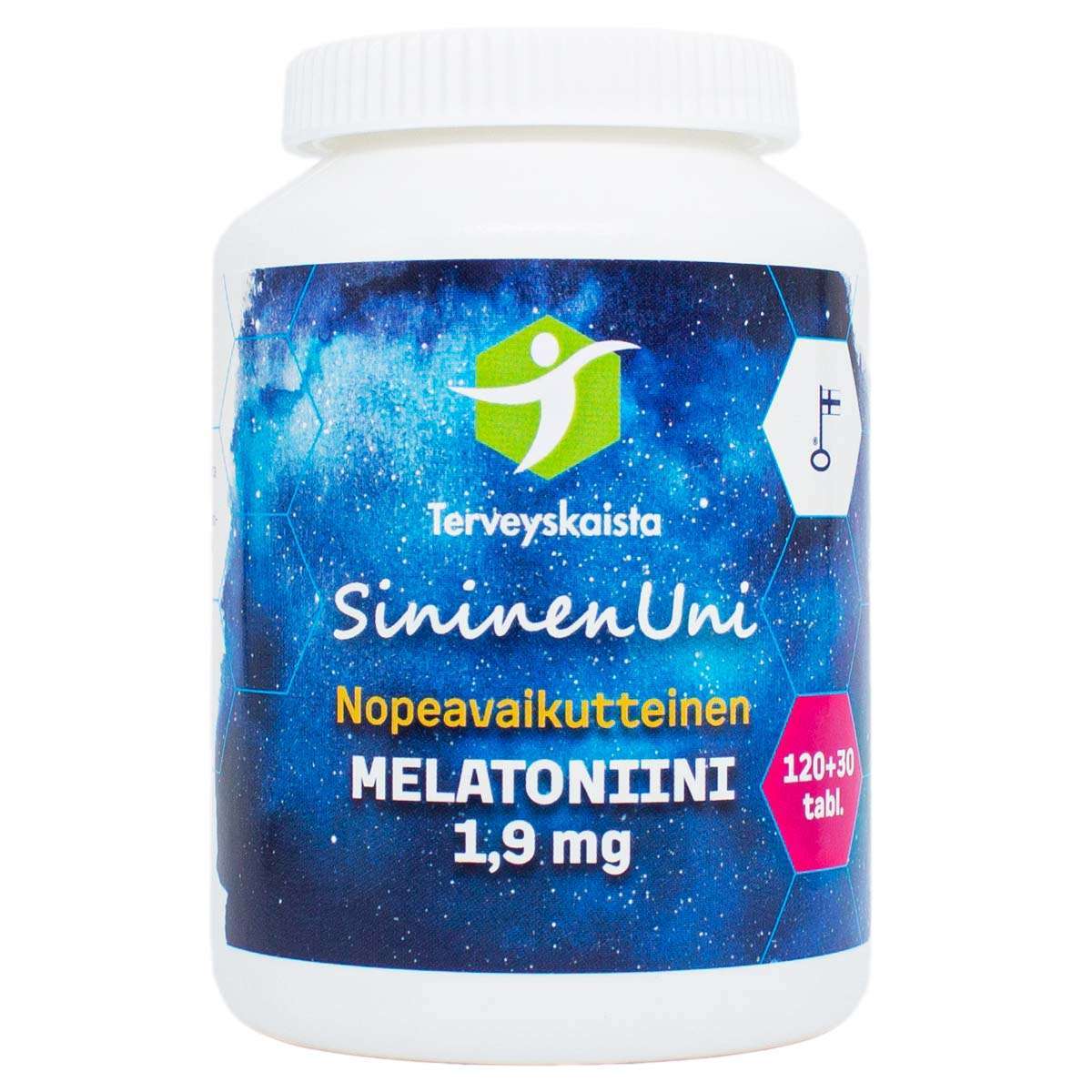 Terveyskaista SininenUni Melatoniini 1,9 mg-Terveyskaista-Hyvinvoinnin Tavaratalo