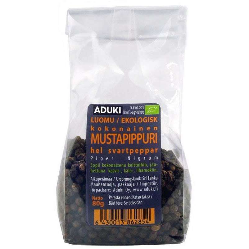 Aduki Luomu Kokonainen Mustapippuri-Aduki-Hyvinvoinnin Tavaratalo