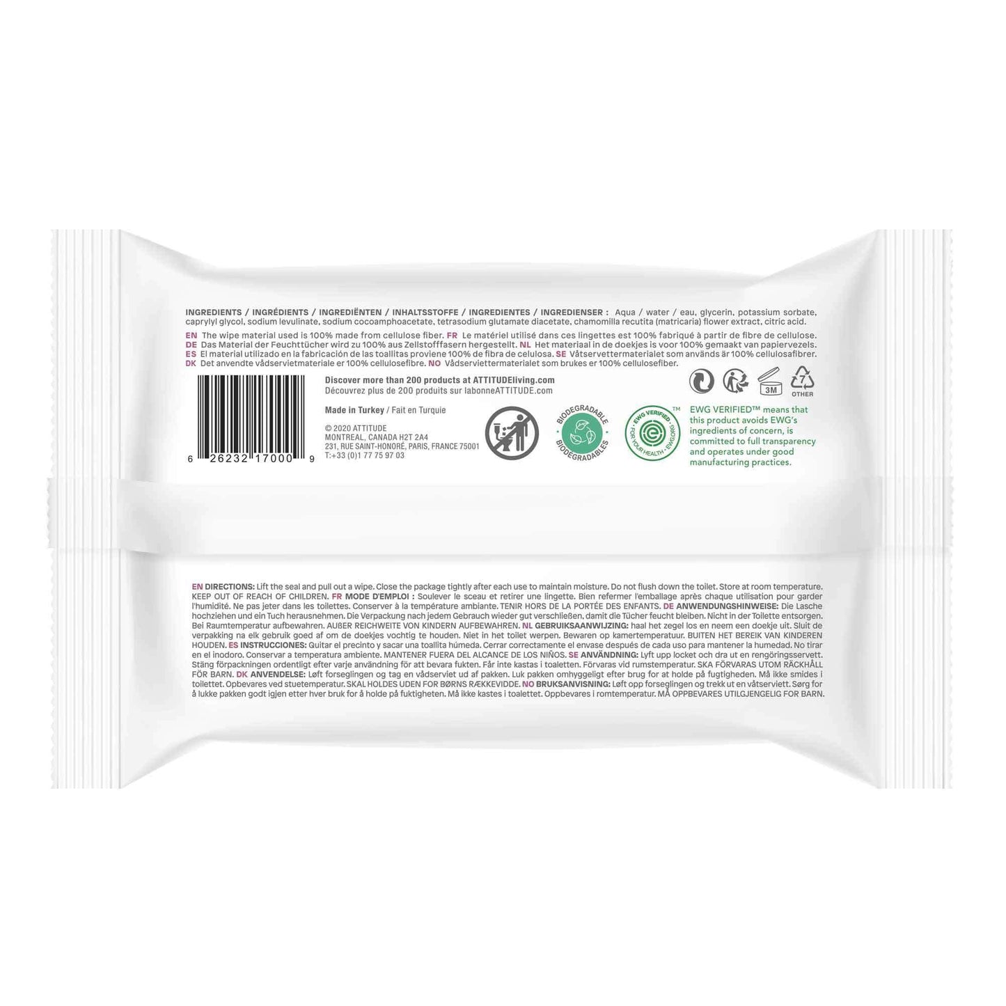 Attitude Lasten Kosteuspyyhkeet-Attitude-Hyvinvoinnin Tavaratalo
