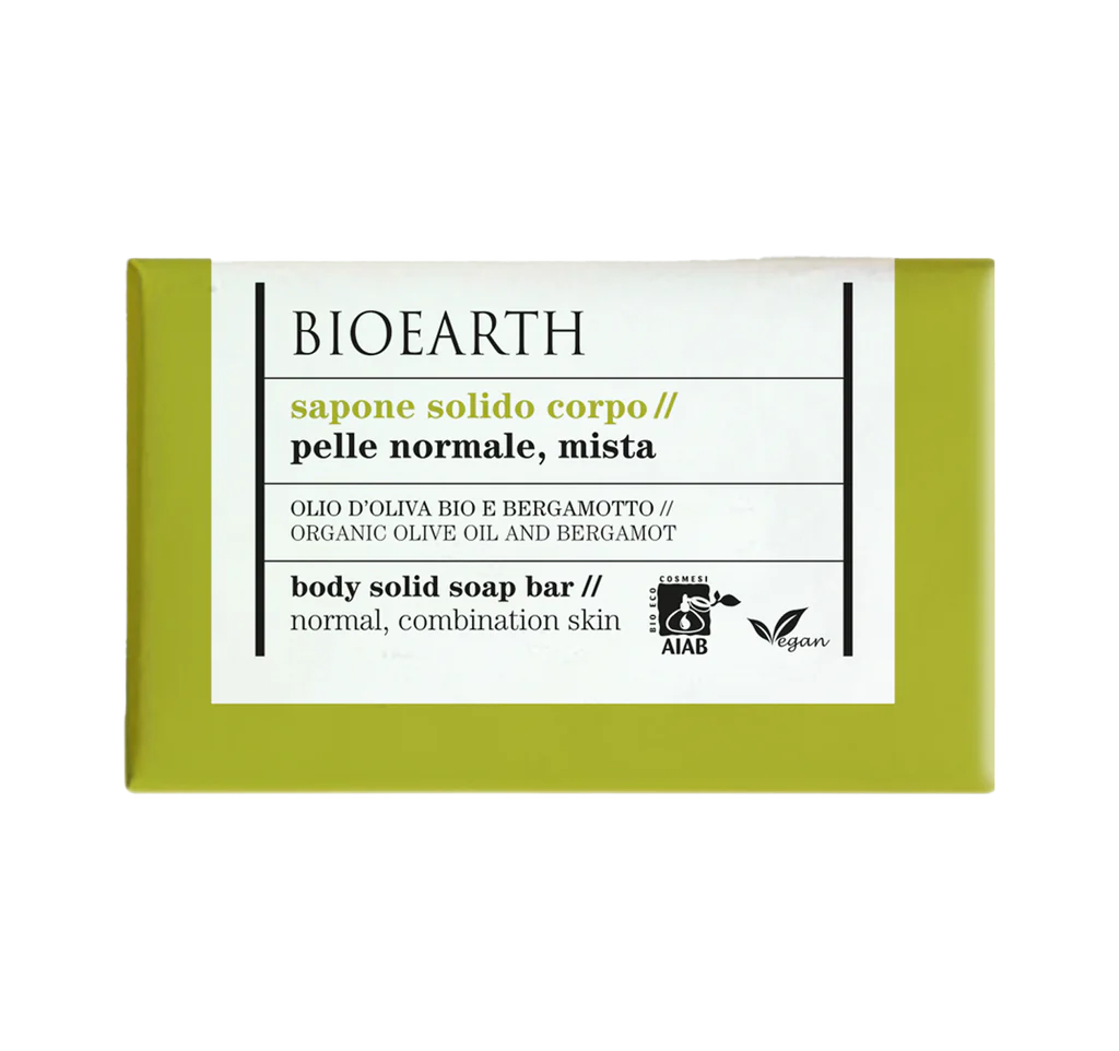 Bioearth Solid Body Soap Olive Oil & Bergamot-Bioearth-Hyvinvoinnin Tavaratalo