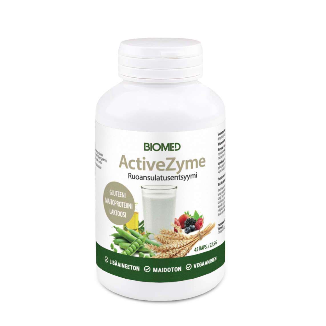 Biomed ActiveZyme Ruoansulatusentsyymi-Biomed-Hyvinvoinnin Tavaratalo