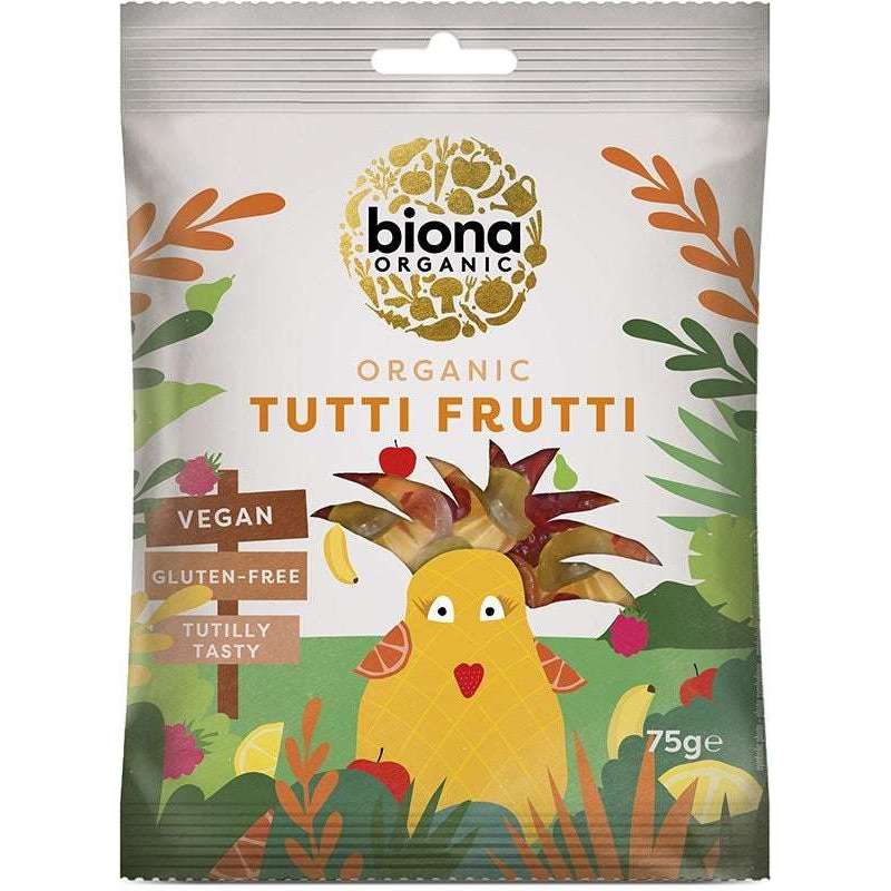 Biona Luomu Tuttifrutti Hedelmäkarkit-Biona-Hyvinvoinnin Tavaratalo
