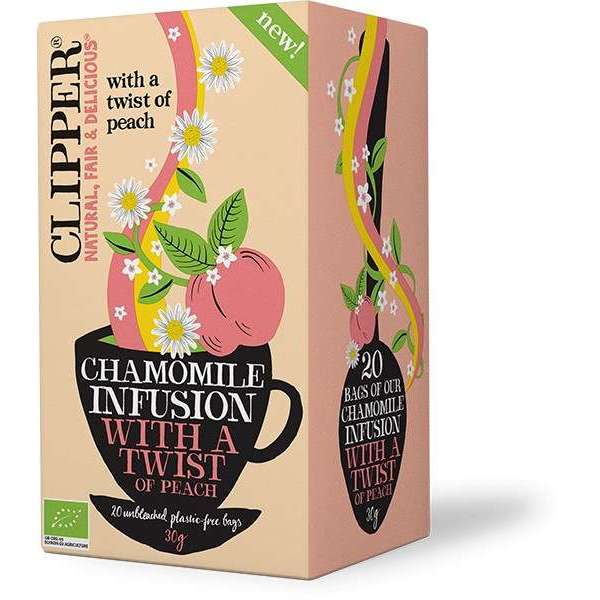 Clipper Luomu Kamomilla & Persikka tee-Clipper-Hyvinvoinnin Tavaratalo