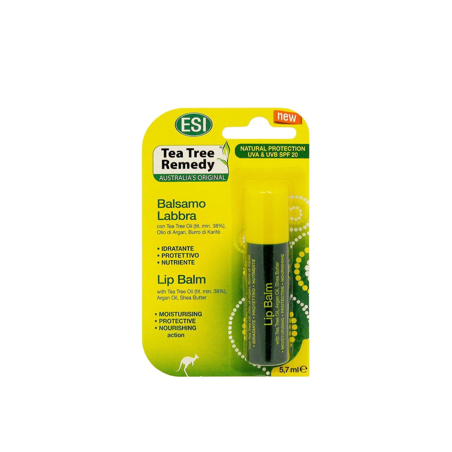 ESI Tea Tree Remedy Huulivoide SPF20-ESI-Hyvinvoinnin Tavaratalo