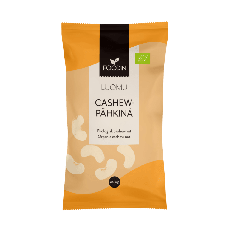 Foodin Luomu Cashewpähkinä-Foodin-Hyvinvoinnin Tavaratalo