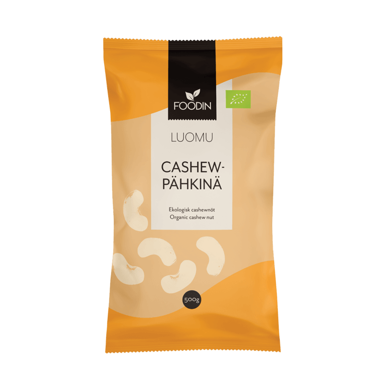 Foodin Luomu Cashewpähkinä-Foodin-Hyvinvoinnin Tavaratalo
