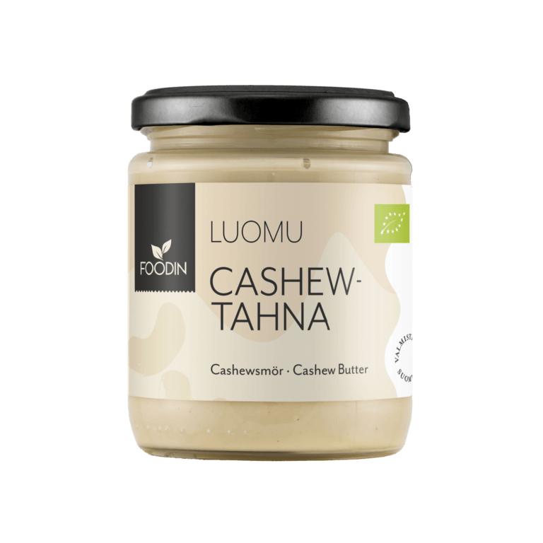 Foodin Luomu Cashewtahna-Foodin-Hyvinvoinnin Tavaratalo