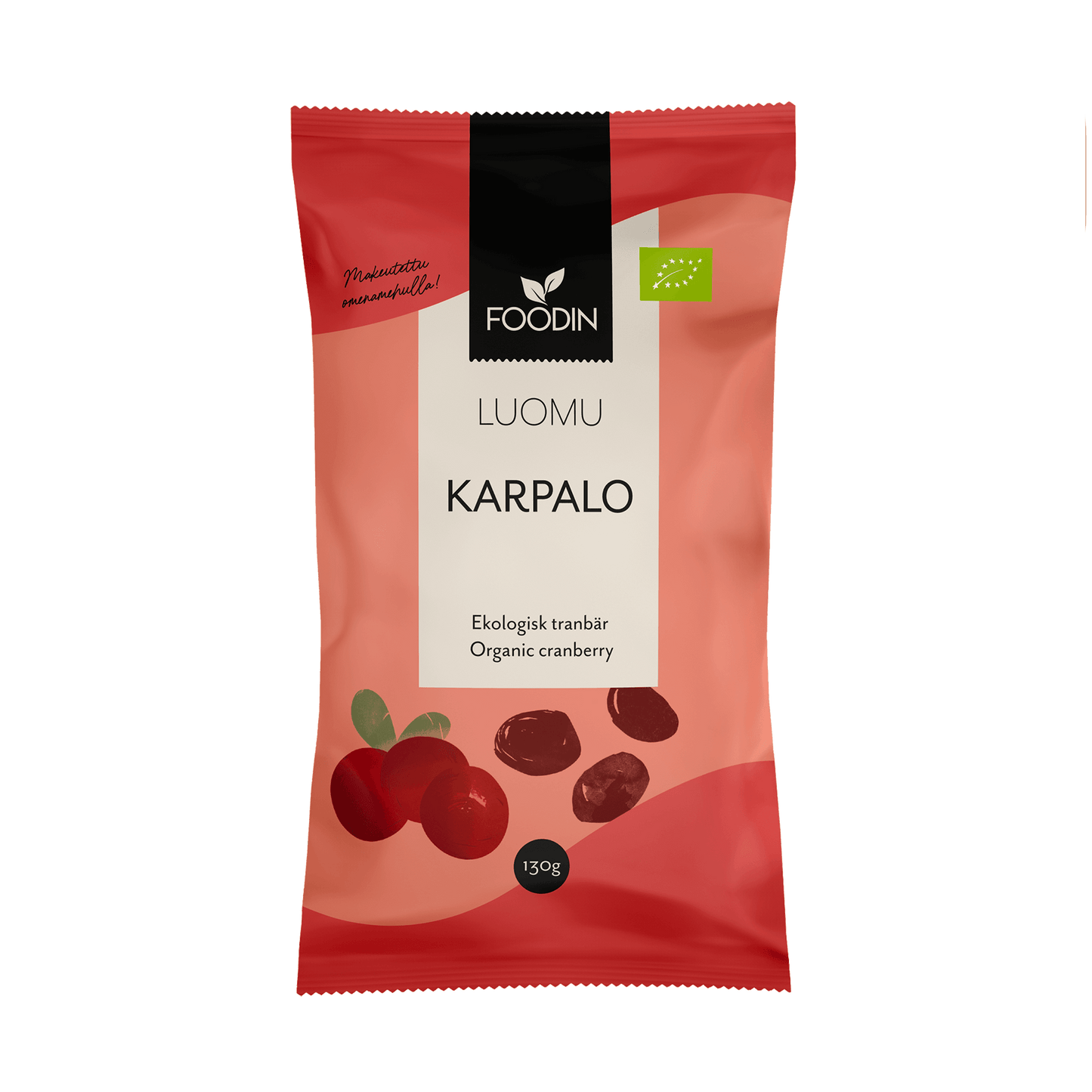 Foodin Luomu Kuivattu Karpalo-Foodin-Hyvinvoinnin Tavaratalo