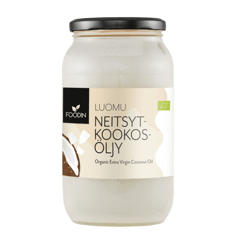 Foodin Luomu Kylmäpuristettu Kookosöljy-Foodin-Hyvinvoinnin Tavaratalo