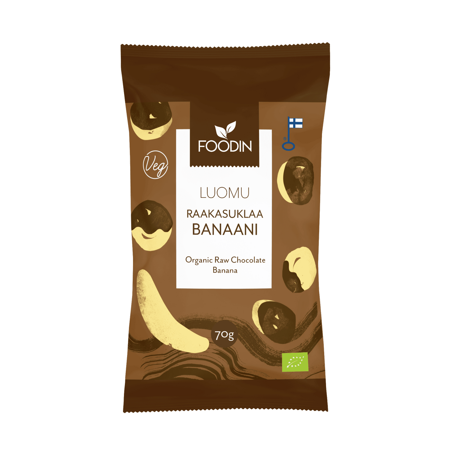 Foodin Luomu Raakasuklaabanaani-Foodin-Hyvinvoinnin Tavaratalo