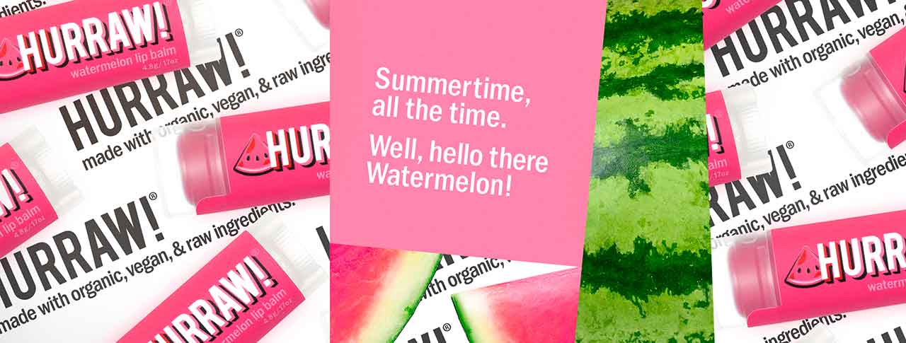 Hurraw! Huulivoide Vesimeloni-Hurraw!-Hyvinvoinnin Tavaratalo