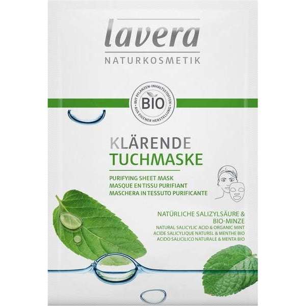 Lavera Purifying Sheet Mask Puhdistava kasvonaamio-Lavera-Hyvinvoinnin Tavaratalo