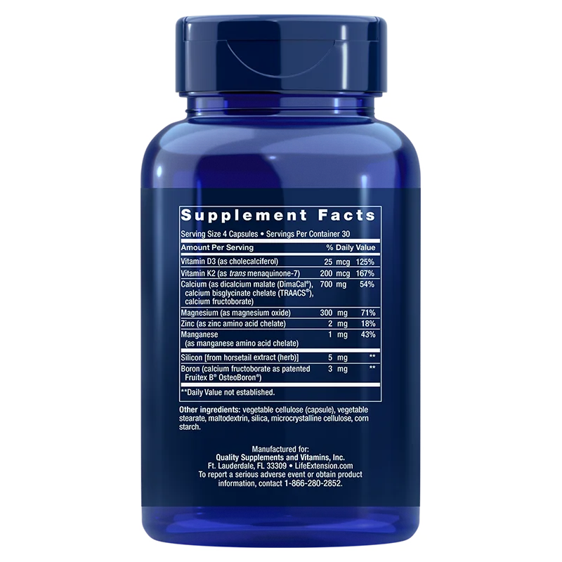 Life Extension Bone Restore with Vitamin K2-Life Extension-Hyvinvoinnin Tavaratalo