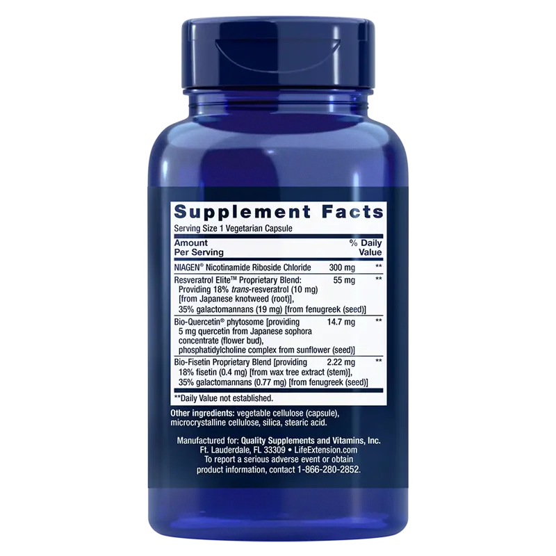 Life Extension NAD+ Cell Regenerator and Resveratrol Elite-Life Extension-Hyvinvoinnin Tavaratalo