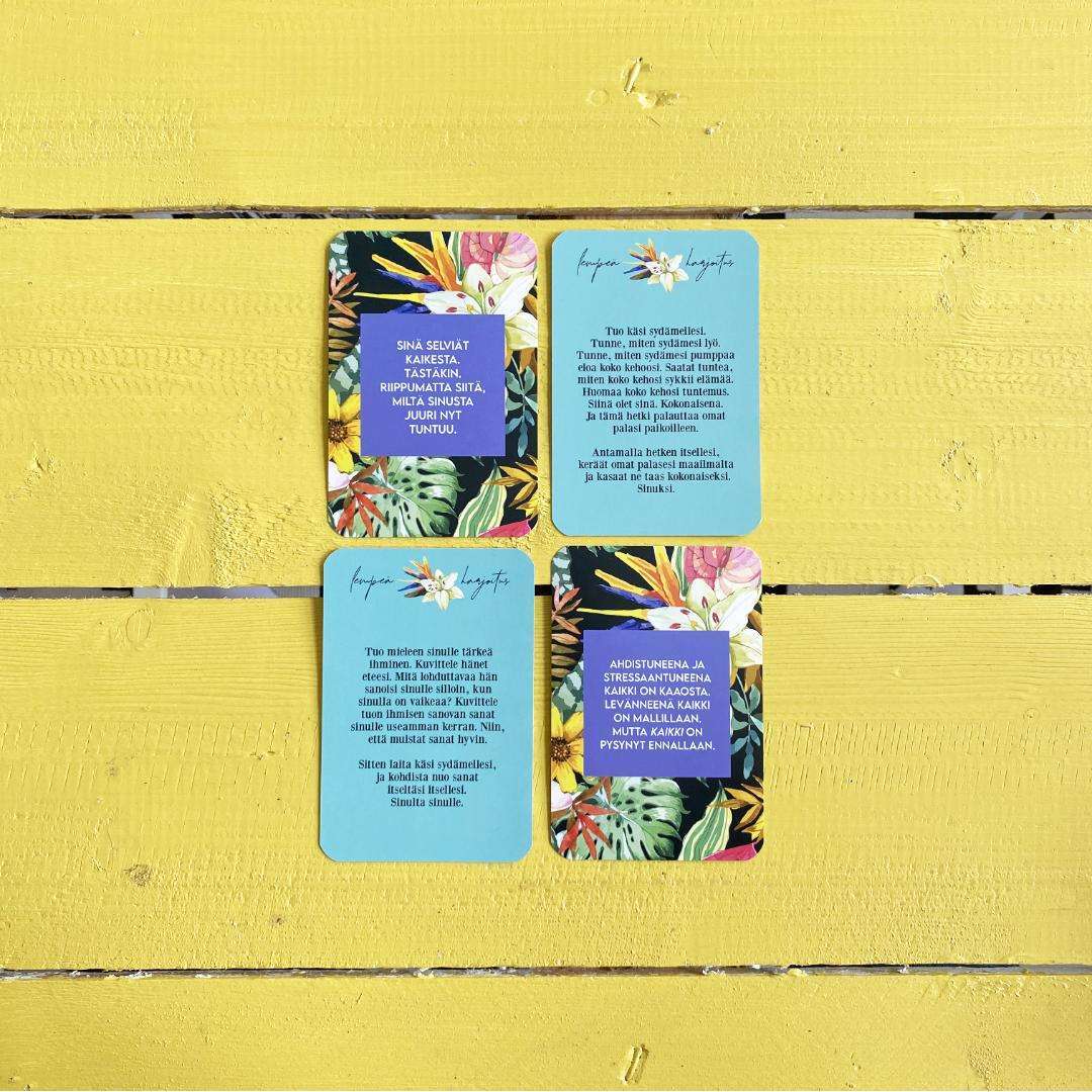 Hidasta Elämää Kun tuntuu pahalta - lohtukortit ahdistuneelle-Hidasta Elämää-Hyvinvoinnin Tavaratalo