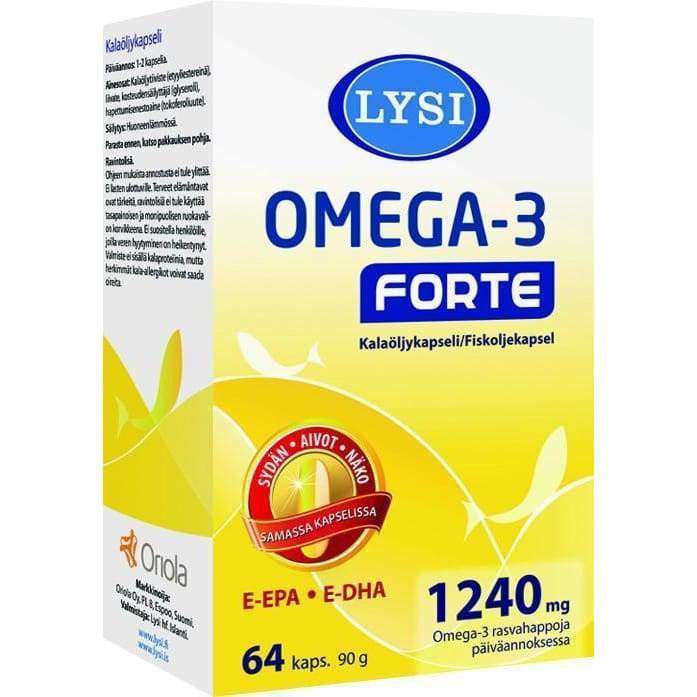 Lysi Omega-3 Forte-Lysi-Hyvinvoinnin Tavaratalo