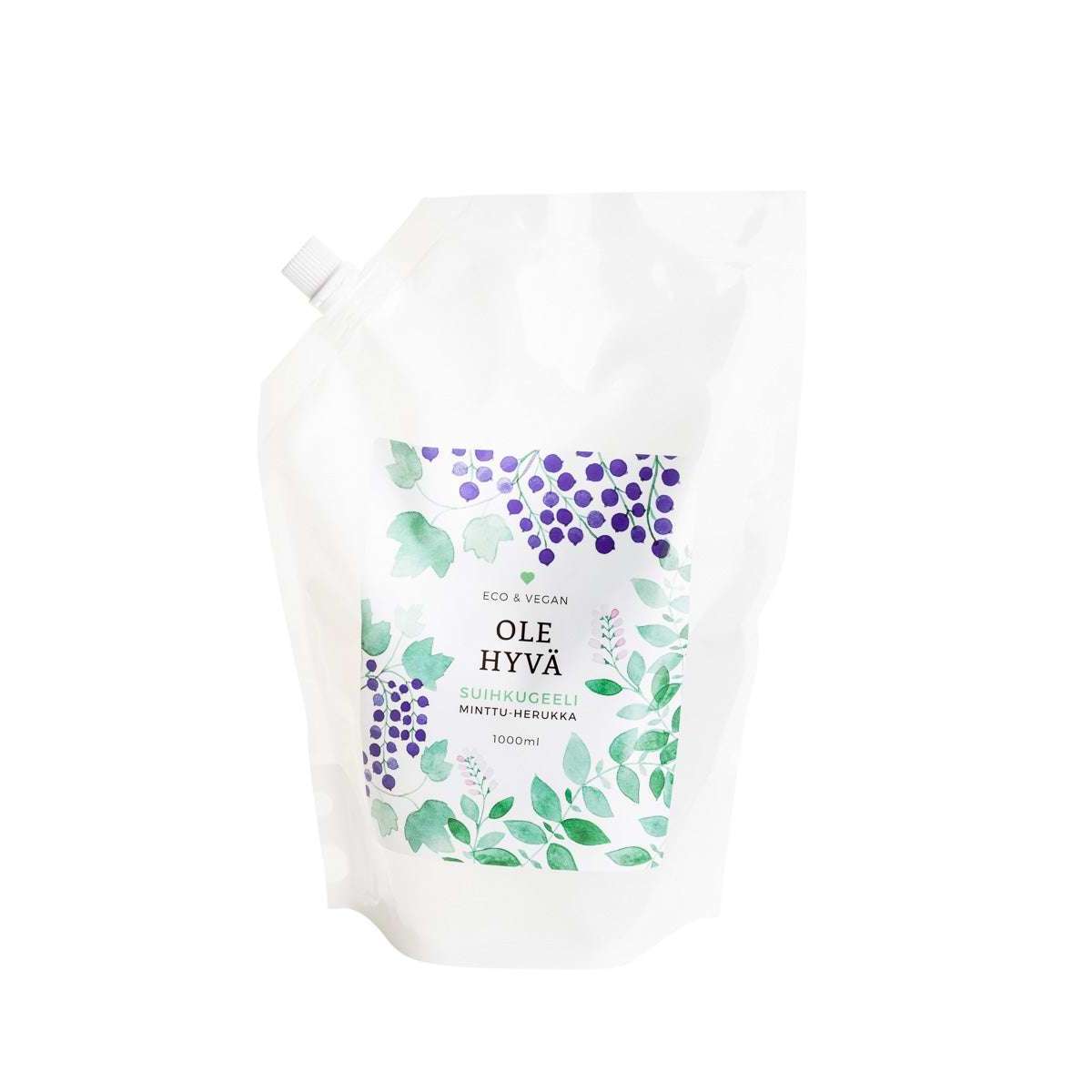 Ole Hyvä Suihkugeeli Minttu-Herukka-Ole Hyvä-Hyvinvoinnin Tavaratalo