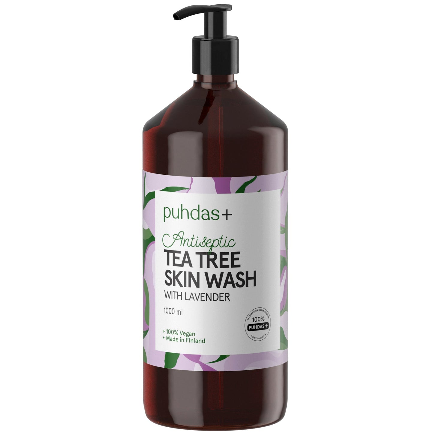 Puhdas+ Tea Tree Skin Wash Lavender-Puhdas+-Hyvinvoinnin Tavaratalo