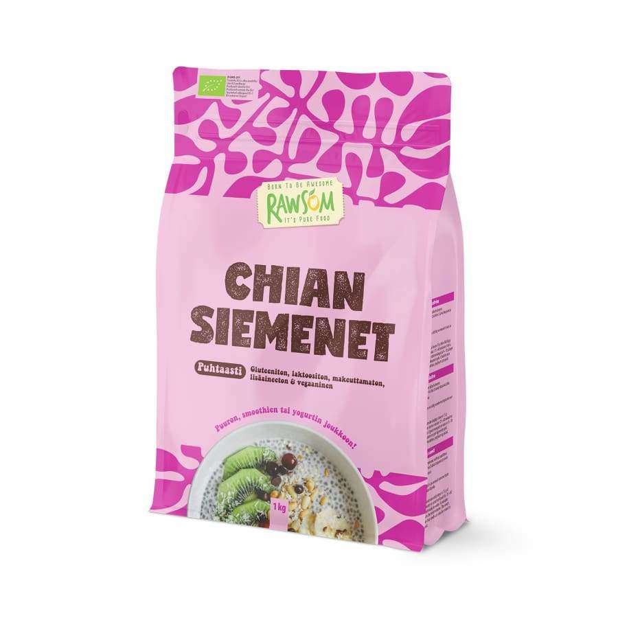 Rawsom Luomu Chia-siemen-Rawsom-Hyvinvoinnin Tavaratalo