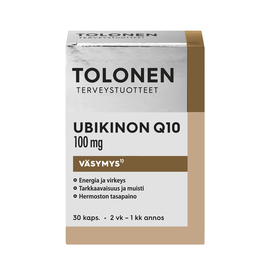 Tolonen Ubikinon 100 mg + B-vitamiinit-Tolonen-Hyvinvoinnin Tavaratalo