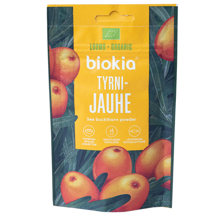 Biokia Luomu Tyrnijauhe-Biokia-Hyvinvoinnin Tavaratalo