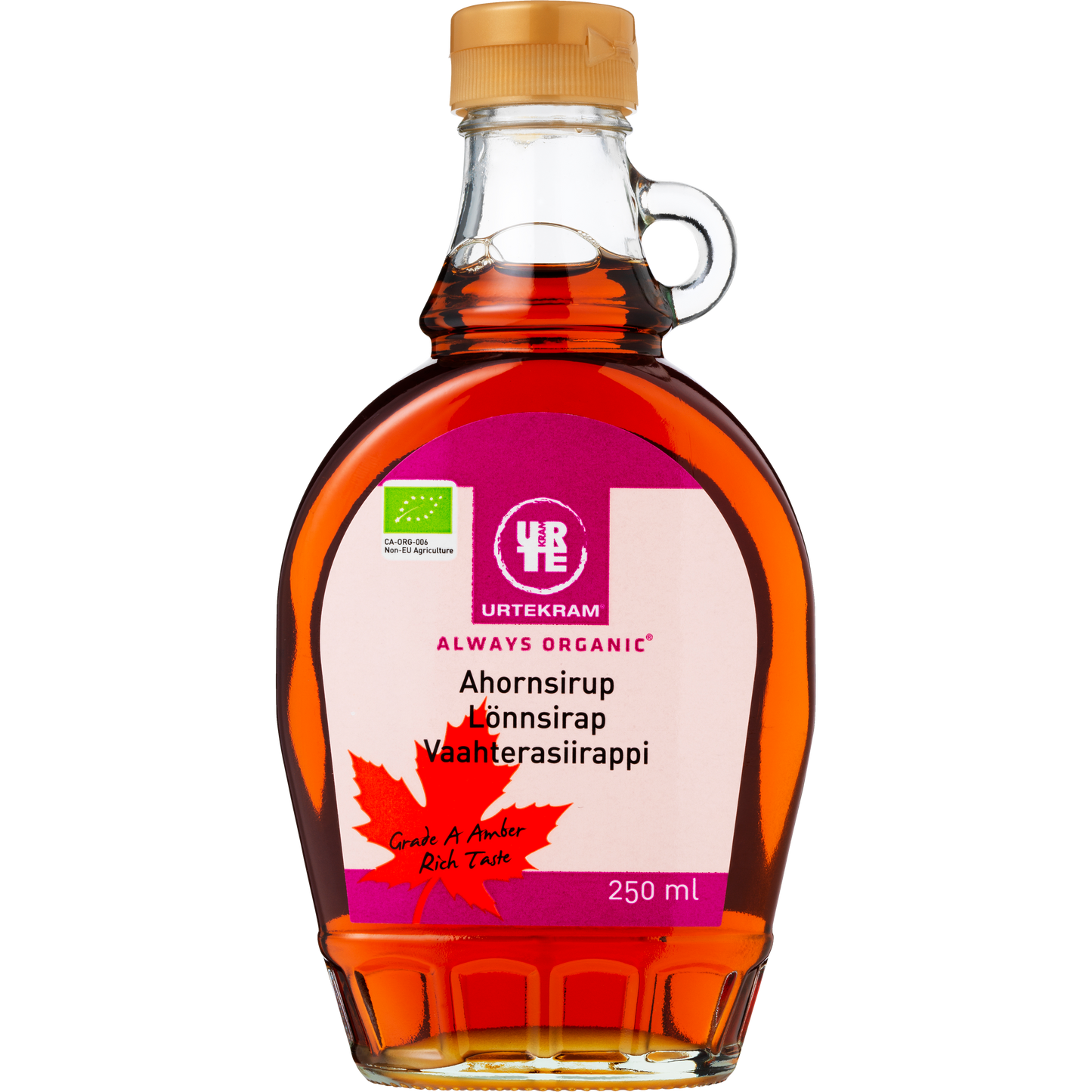 Urtekram Luomu Vaahterasiirappi-Urtekram-Hyvinvoinnin Tavaratalo